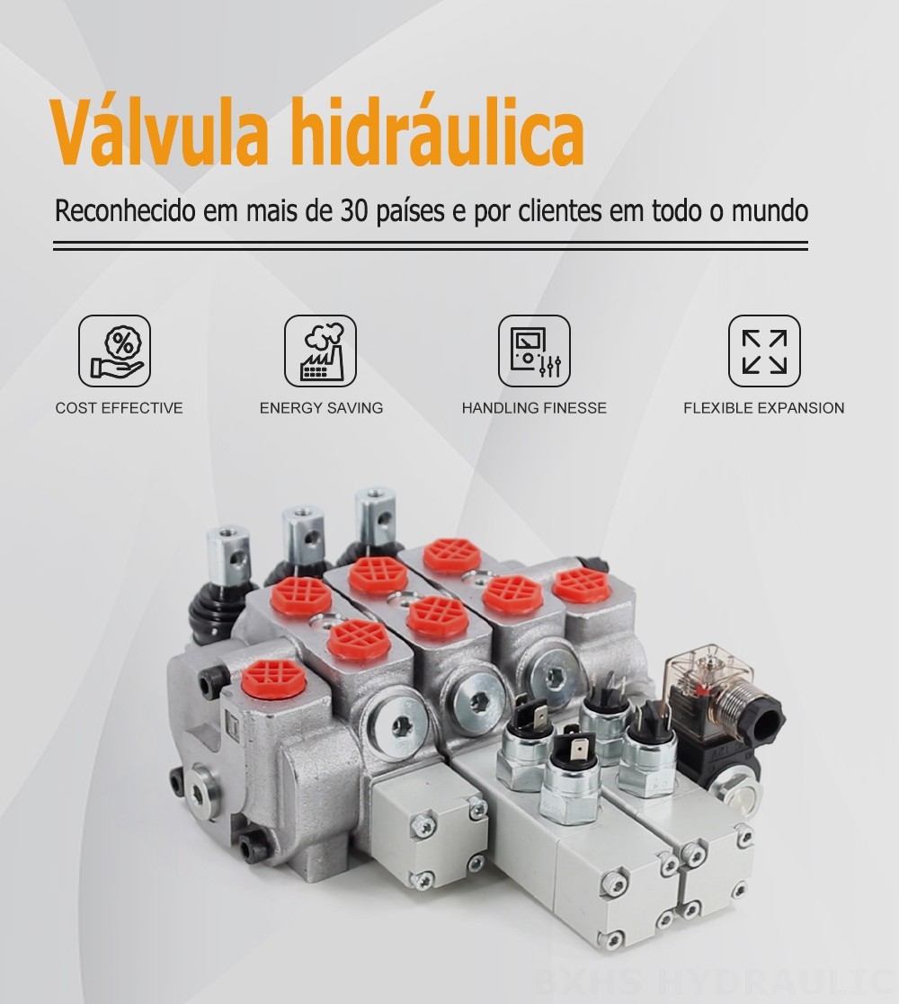 Microinterruptor SD6 Manual 3 carretéis Válvula direcional seccional